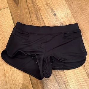 Black Carve Swim Shorts